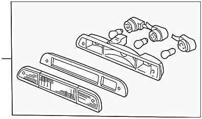 Genuine Ford Parts - Lamp Asy - Rear - High Mounted (CC3Z-13A613-B), Black
