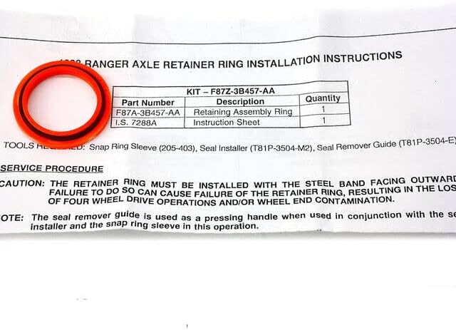 Ford F87Z-3B457-AA - RING - RETAINING