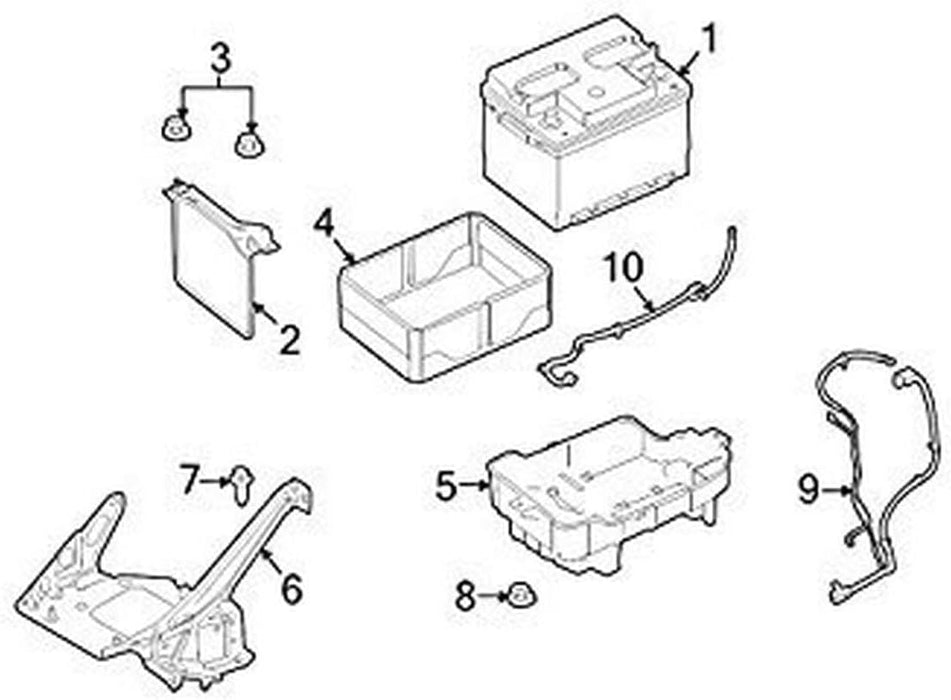Ford Battery Cover Assembly - AR3Z10A687A
