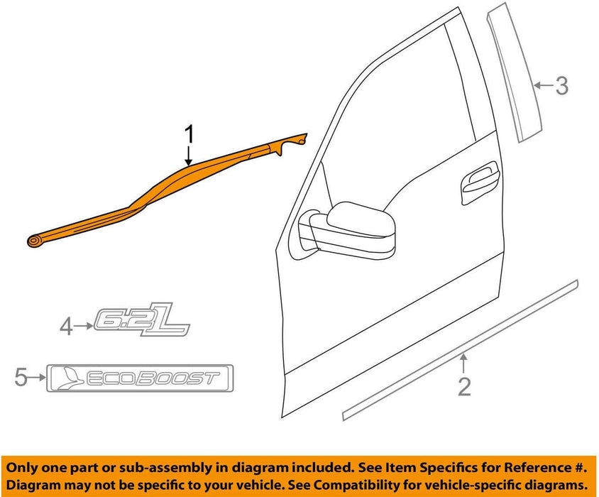 Genuine Ford 6L3Z-1821453-A Door Weatherstrip