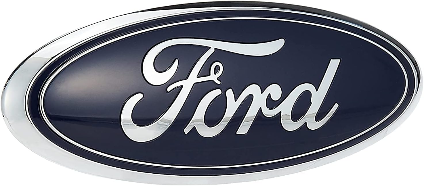 Ford AA8Z-9942528-A Nameplate DARK BLUE, 9 x 3.5 INCHES