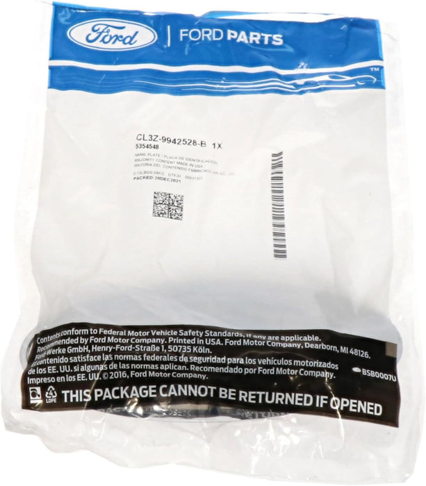 Genuine Ford CL3Z-9942528-B Nameplate, Tail Gate