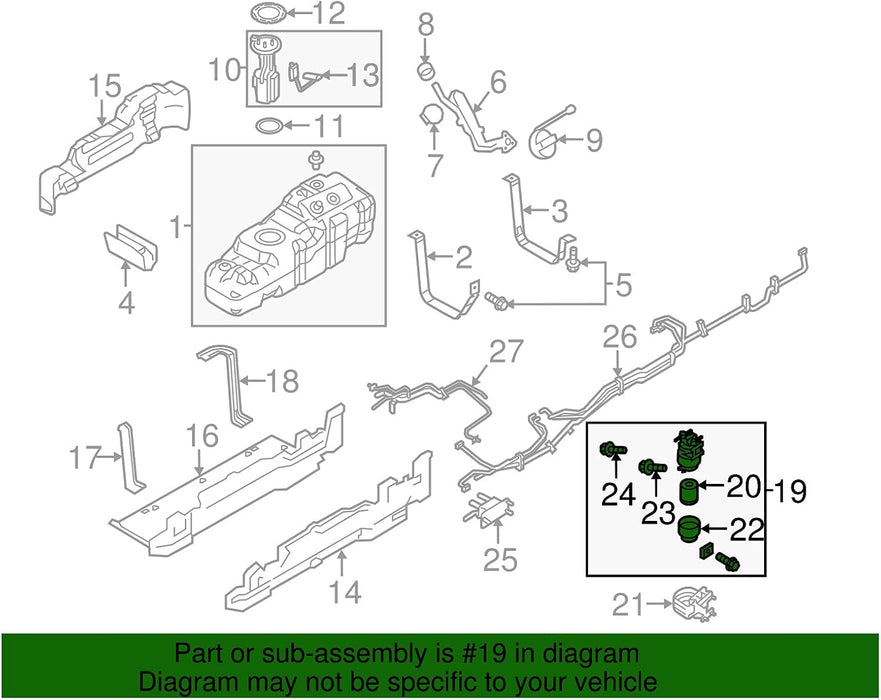 Ford BC3Z-9G282-E Genuine Pump Assembly - Fuel