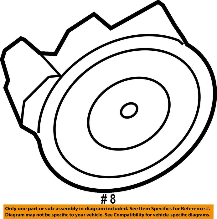6U5z17d696d Power Side View Mirror Motor, Oem Ford, Left Or Right, W/ Memory