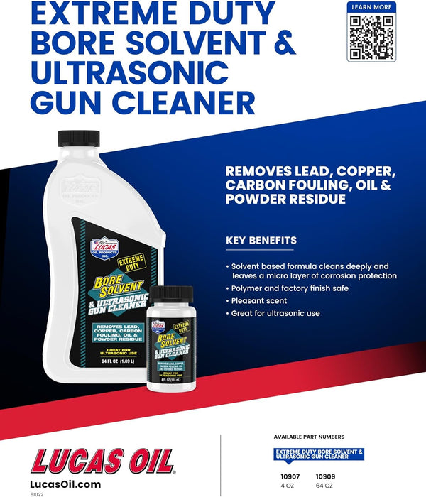 Lucas Oil 10909 Extreme Duty Bore Solvent & Ultrasonic Gun Cleaner - 64 Ounces (Pack of 6)